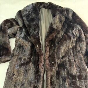 Canada Mink Datco CMB Rego VTG Luxury Dark Brown Fur Coat Jacket Womens Mafia